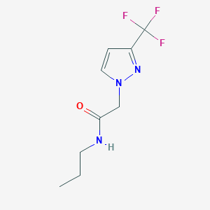 molecular formula C9H12F3N3O B14909073 N-propyl-2-[3-(trifluoromethyl)-1H-pyrazol-1-yl]acetamide 