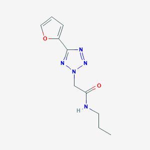 molecular formula C10H13N5O2 B14909078 2-(5-(Furan-2-yl)-2h-tetrazol-2-yl)-N-propylacetamide 