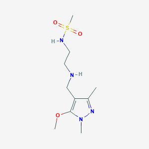 molecular formula C10H20N4O3S B14909097 n-(2-(((5-Methoxy-1,3-dimethyl-1h-pyrazol-4-yl)methyl)amino)ethyl)methanesulfonamide 