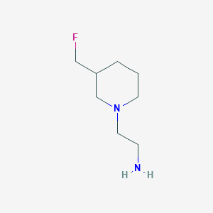 molecular formula C8H17FN2 B1490910 2-(3-(Fluoromethyl)piperidin-1-yl)ethan-1-amine CAS No. 2091184-39-1