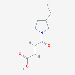 molecular formula C9H12FNO3 B1490911 (E)-4-(3-(fluoromethyl)pyrrolidin-1-yl)-4-oxobut-2-enoic acid CAS No. 2089540-81-6