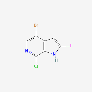 4-Bromo-7-chloro-2-iodo-1H-pyrrolo[2,3-c]pyridine