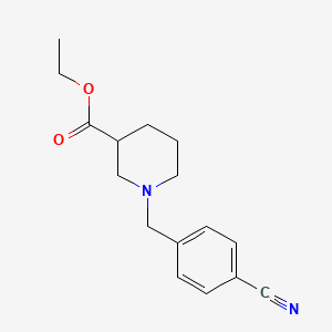 molecular formula C16H20N2O2 B14909129 Ethyl 1-(4-cyanobenzyl)piperidine-3-carboxylate 