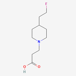 molecular formula C10H18FNO2 B1490913 3-(4-(2-氟乙基)哌啶-1-基)丙酸 CAS No. 2097978-05-5