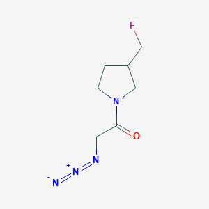 molecular formula C7H11FN4O B1490914 2-叠氮基-1-(3-(氟甲基)吡咯烷-1-基)乙-1-酮 CAS No. 2098121-93-6