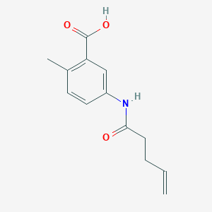 molecular formula C13H15NO3 B14909159 2-Methyl-5-(pent-4-enamido)benzoic acid 