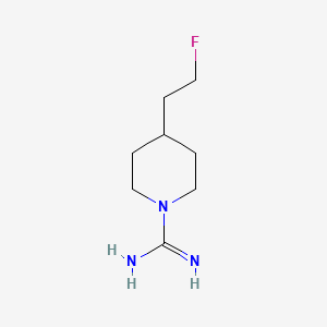 molecular formula C8H16FN3 B1490917 4-(2-Fluoroethyl)piperidine-1-carboximidamide CAS No. 2097996-02-4