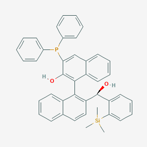 3-(Diphenylphosphanyl)-2'-((R)-hydroxy(2-(trimethylsilyl)phenyl)methyl)-[1,1'-binaphthalen]-2-ol