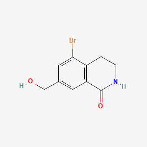 molecular formula C10H10BrNO2 B14909187 5-Bromo-7-(hydroxymethyl)-3,4-dihydroisoquinolin-1(2H)-one 