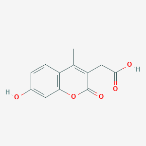 B149092 7-Hydroxy-4-methylcoumarin-3-acetic acid CAS No. 5852-10-8
