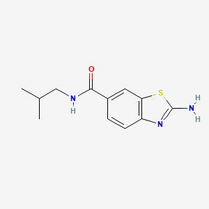 molecular formula C12H15N3OS B14909208 2-Amino-N-isobutylbenzo[d]thiazole-6-carboxamide 