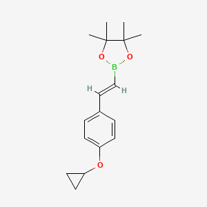 2-(4-Cyclopropoxystyryl)-4,4,5,5-tetramethyl-1,3,2-dioxaborolane