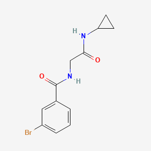 molecular formula C12H13BrN2O2 B14909228 3-Bromo-N-(2-(cyclopropylamino)-2-oxoethyl)benzamide 