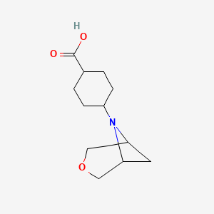 4-(3-Oxa-6-azabicyclo[3.1.1]heptan-6-yl)cyclohexane-1-carboxylic acid