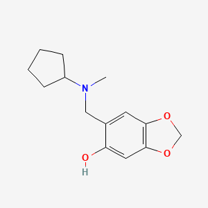 6-((Cyclopentyl(methyl)amino)methyl)benzo[d][1,3]dioxol-5-ol