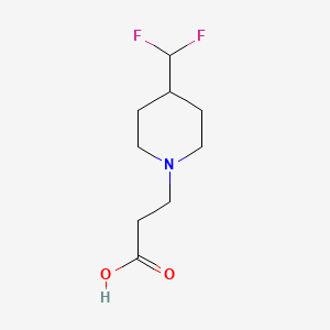 molecular formula C9H15F2NO2 B1490924 3-(4-(Difluoromethyl)piperidin-1-yl)propanoic acid CAS No. 1875785-59-3