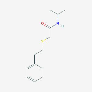 molecular formula C13H19NOS B14909245 n-Isopropyl-2-(phenethylthio)acetamide 