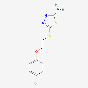 5-((2-(4-Bromophenoxy)ethyl)thio)-1,3,4-thiadiazol-2-amine