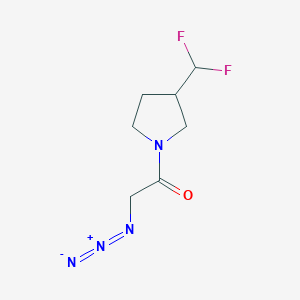molecular formula C7H10F2N4O B1490925 2-叠氮基-1-(3-(二氟甲基)吡咯烷-1-基)乙酮 CAS No. 2097996-14-8