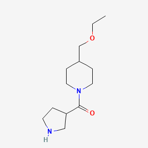 molecular formula C13H24N2O2 B1490926 (4-(Ethoxymethyl)piperidin-1-yl)(pyrrolidin-3-yl)methanone CAS No. 1587353-19-2