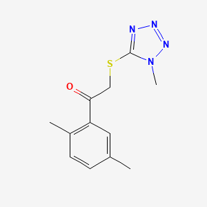 1-(2,5-Dimethylphenyl)-2-((1-methyl-1h-tetrazol-5-yl)thio)ethan-1-one