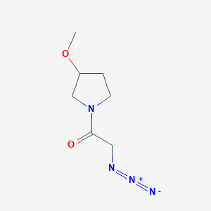 molecular formula C7H12N4O2 B1490927 2-Azido-1-(3-methoxypyrrolidin-1-yl)ethan-1-one CAS No. 2097979-67-2