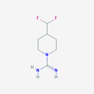 molecular formula C7H13F2N3 B1490928 4-(Difluorometil)piperidina-1-carboximida CAS No. 1935105-04-6