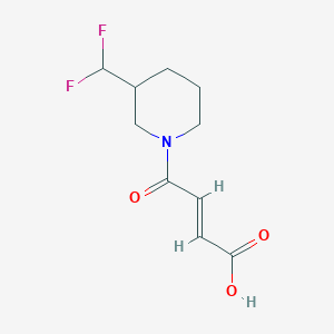 molecular formula C10H13F2NO3 B1490929 (E)-4-(3-(二氟甲基)哌啶-1-基)-4-氧代丁-2-烯酸 CAS No. 2089573-44-2