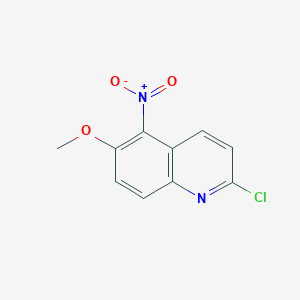 molecular formula C10H7ClN2O3 B14909311 2-Chloro-6-methoxy-5-nitroquinoline 