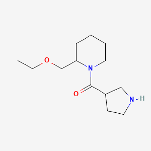 molecular formula C13H24N2O2 B1490932 (2-(Ethoxymethyl)piperidin-1-yl)(pyrrolidin-3-yl)methanone CAS No. 2098014-26-5