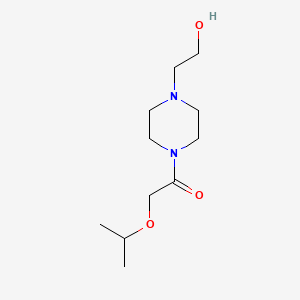 molecular formula C11H22N2O3 B14909320 1-(4-(2-Hydroxyethyl)piperazin-1-yl)-2-isopropoxyethan-1-one 