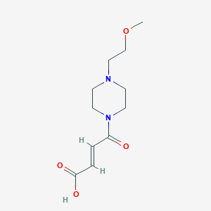 molecular formula C11H18N2O4 B1490934 (E)-4-(4-(2-甲氧基乙基)哌嗪-1-基)-4-氧代丁-2-烯酸 CAS No. 2098157-13-0