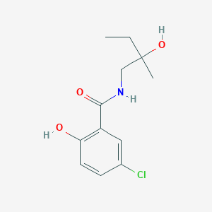 molecular formula C12H16ClNO3 B14909342 5-chloro-2-hydroxy-N-(2-hydroxy-2-methylbutyl)benzamide 