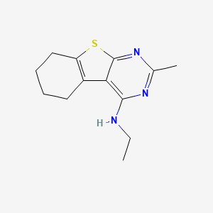 molecular formula C13H17N3S B14909345 n-Ethyl-2-methyl-5,6,7,8-tetrahydrobenzo[4,5]thieno[2,3-d]pyrimidin-4-amine 