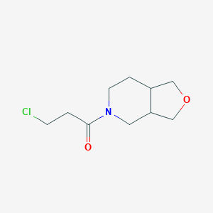 molecular formula C10H16ClNO2 B1490935 3-氯-1-(六氢呋喃[3,4-c]吡啶-5(3H)-基)丙酮 CAS No. 2098015-08-6