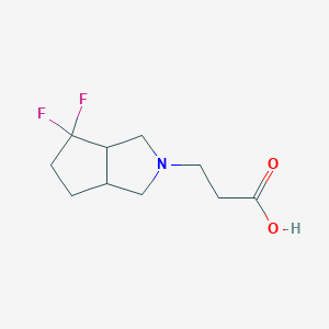 3-(4,4-difluorohexahydrocyclopenta[c]pyrrol-2(1H)-yl)propanoic acid