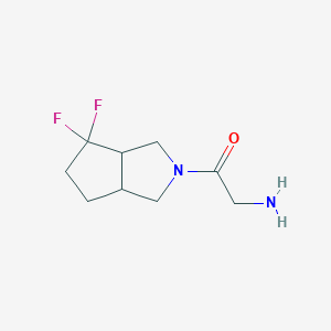 molecular formula C9H14F2N2O B1490937 2-氨基-1-(4,4-二氟六氢环戊[c]吡咯-2(1H)-基)乙-1-酮 CAS No. 2098066-79-4