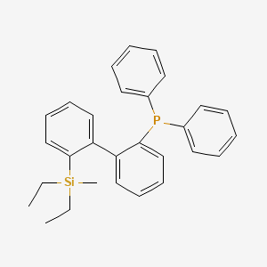 (2'-(Diethyl(methyl)silyl)-[1,1'-biphenyl]-2-yl)diphenylphosphane