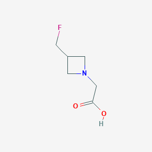 molecular formula C6H10FNO2 B1490939 2-(3-(氟甲基)氮杂环丁-1-基)乙酸 CAS No. 2091621-18-8