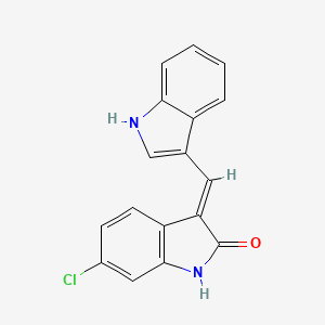 (E)-3-((1H-Indol-3-yl)methylene)-6-chloroindolin-2-one