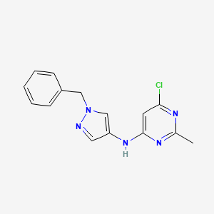 molecular formula C15H14ClN5 B14909429 N-(1-benzyl-1H-pyrazol-4-yl)-6-chloro-2-methylpyrimidin-4-amine 