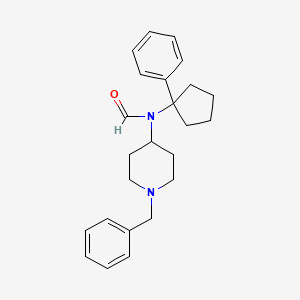 molecular formula C24H30N2O B14909435 N-(1-benzylpiperidin-4-yl)-N-(1-phenylcyclopentyl)formamide 