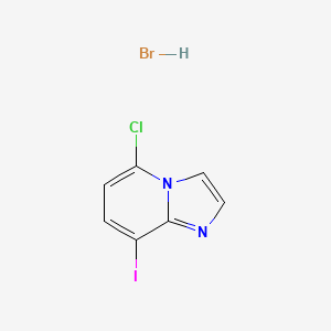 molecular formula C7H5BrClIN2 B14909448 5-Chloro-8-iodoimidazo[1,2-a]pyridine HBr 