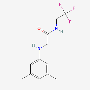 molecular formula C12H15F3N2O B14909462 2-((3,5-Dimethylphenyl)amino)-N-(2,2,2-trifluoroethyl)acetamide 