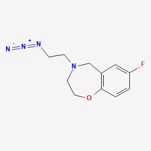 molecular formula C11H13FN4O B1490947 4-(2-Azidoethyl)-7-fluoro-2,3,4,5-tetrahydrobenzo[f][1,4]oxazepine CAS No. 2098037-85-3