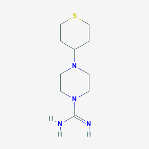 molecular formula C10H20N4S B1490948 4-(tetrahydro-2H-thiopyran-4-yl)piperazine-1-carboximidamide CAS No. 2097996-05-7