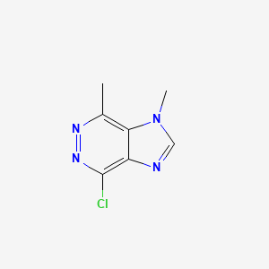 molecular formula C7H7ClN4 B14909485 4-chloro-1,7-dimethyl-1H-imidazo[4,5-d]pyridazine 