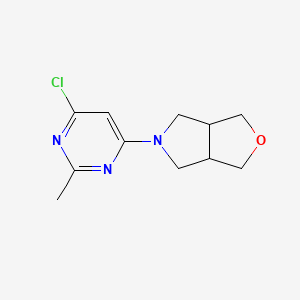 molecular formula C11H14ClN3O B1490950 5-(6-氯-2-甲基嘧啶-4-基)六氢-1H-呋喃[3,4-c]吡咯 CAS No. 2097993-41-2