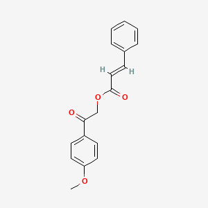 2-(4-methoxyphenyl)-2-oxoethyl (2E)-3-phenylprop-2-enoate