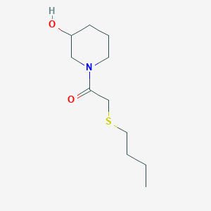 molecular formula C11H21NO2S B14909512 2-(Butylthio)-1-(3-hydroxypiperidin-1-yl)ethan-1-one 